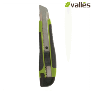 CUTTER PLASTICO HOJA 18MM + 2 CUCHILLAS DE RECAMBIO