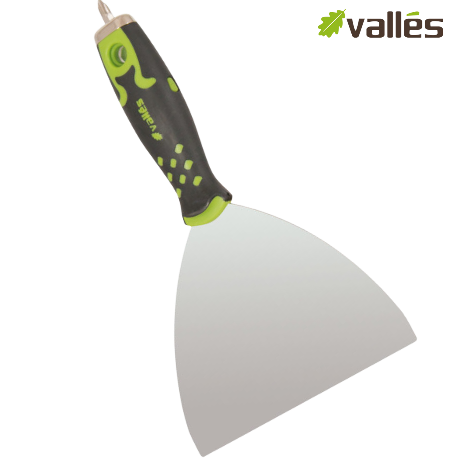 Espátula Inox. con 5 puntas M.Goma 150,,