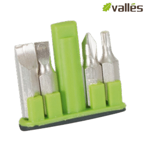 Espátula Inox. con 5 puntas M.Goma 150,,