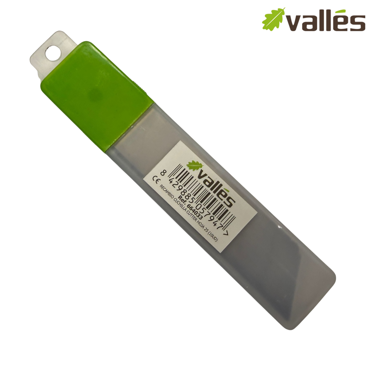 Recambio cuchilla cúter hoja 25mm (10 ud)