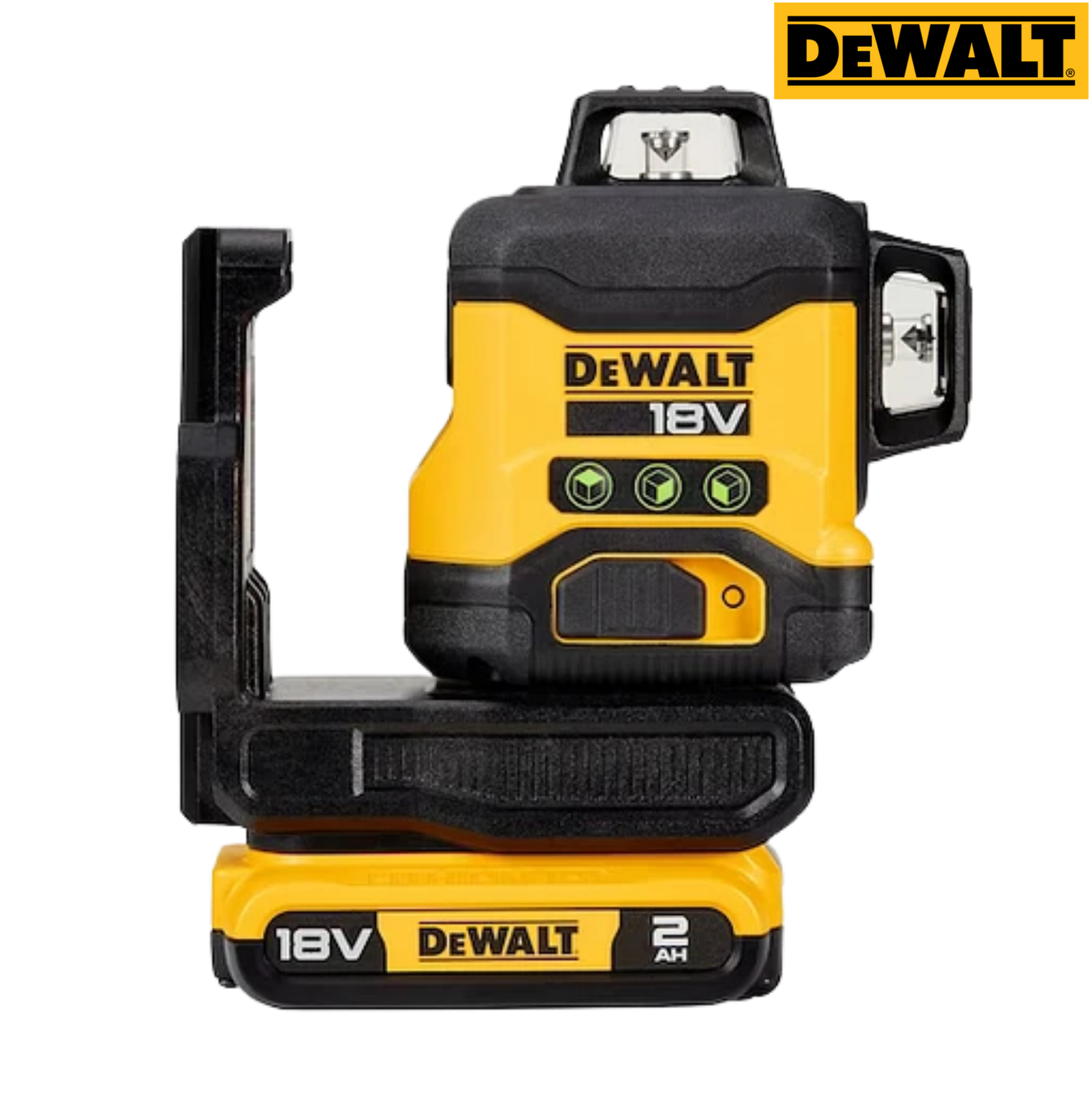 Nivel láser verde de 3 líneas 360 + cargador + batería 2ah - Imagen 2